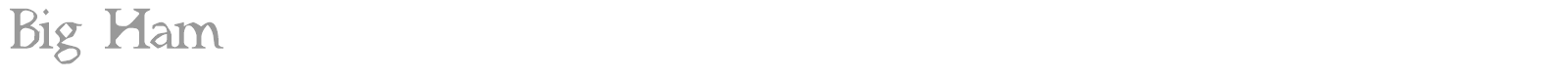 Big Ham font preview